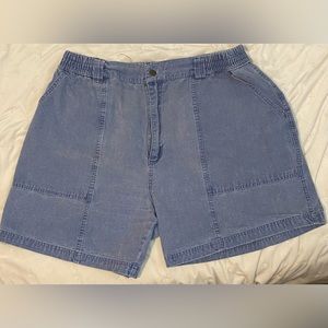 Vintage Surf Odyssey Shorts Size Large 80s 90s Denim Shorts Baggy Fit